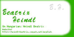 beatrix heindl business card